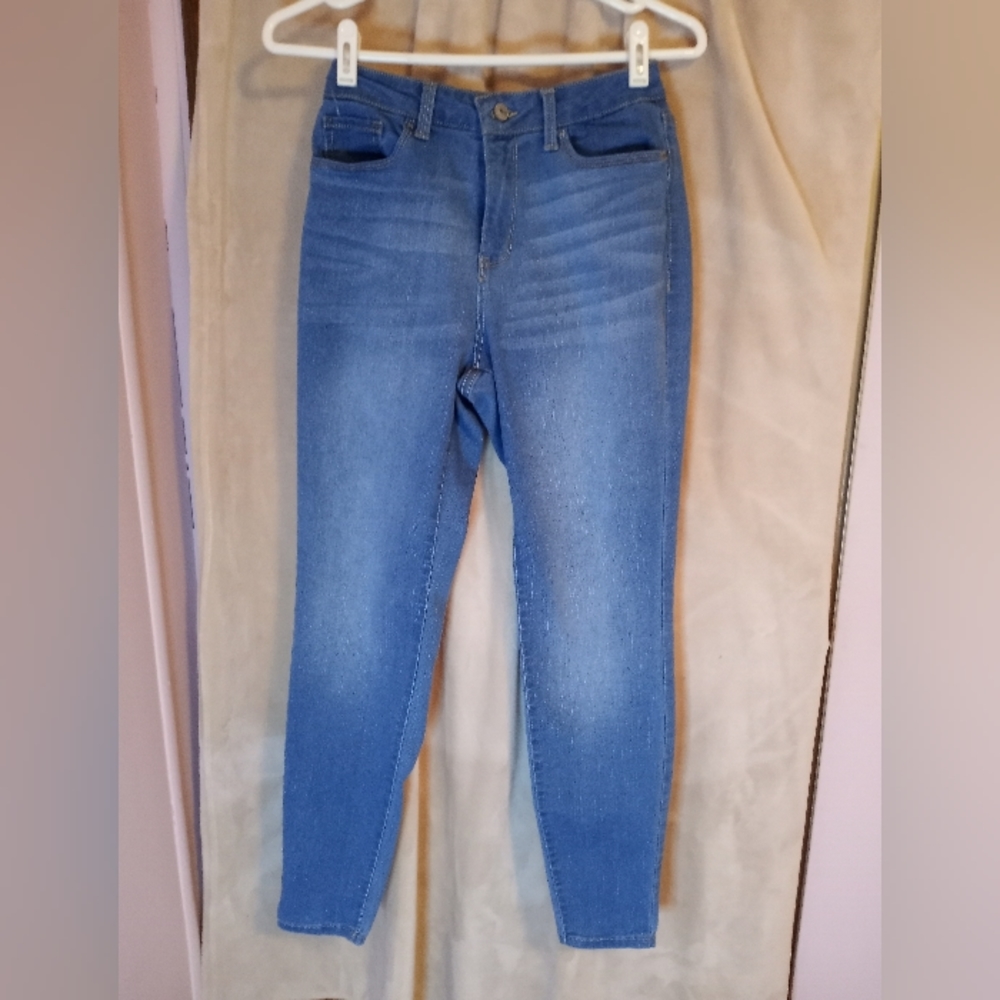 5 pocket medium blue jeans